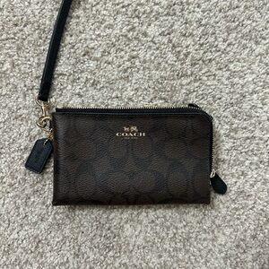 Coach Leather Wristlet